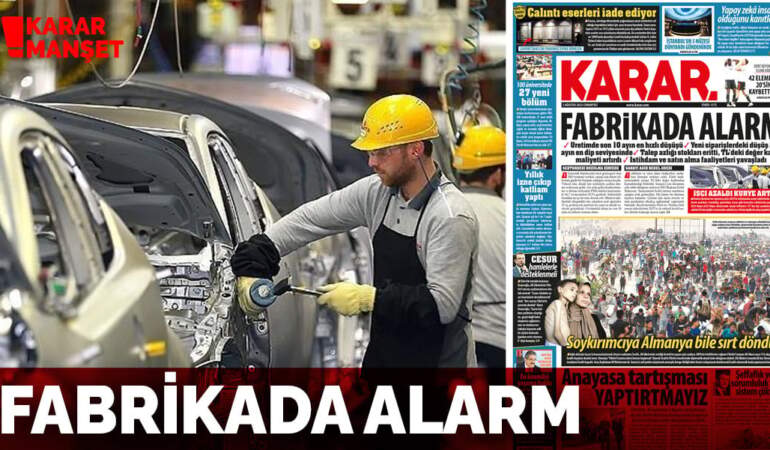 Fabrikada alarm