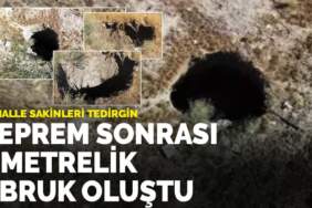 Balıkesir depreminin ardından Eskişehir’de 6 metrelik obruk oluştu: Mahalle sakinleri tedirgin