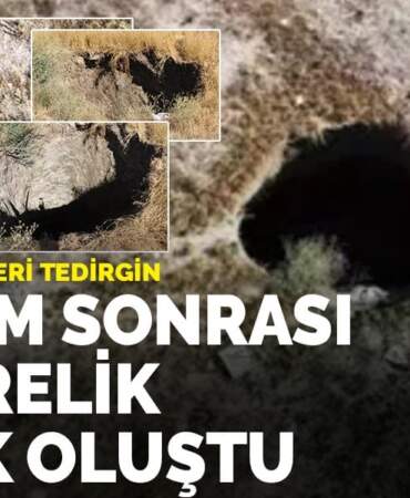 Balıkesir depreminin ardından Eskişehir’de 6 metrelik obruk oluştu: Mahalle sakinleri tedirgin