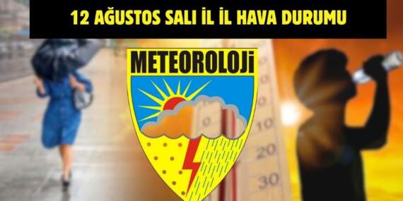 Meteoroloji’den yeni uyarı geldi! Tüm Türkiye’yi yakından ilgilendiriyor: İşte 12 Ağustos il il hava durumu