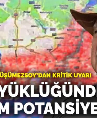 Prof. Dr. Şener Üşümezsoy’dan kritik uyarı: 6.5 büyüklüğünde deprem potansiyeli var