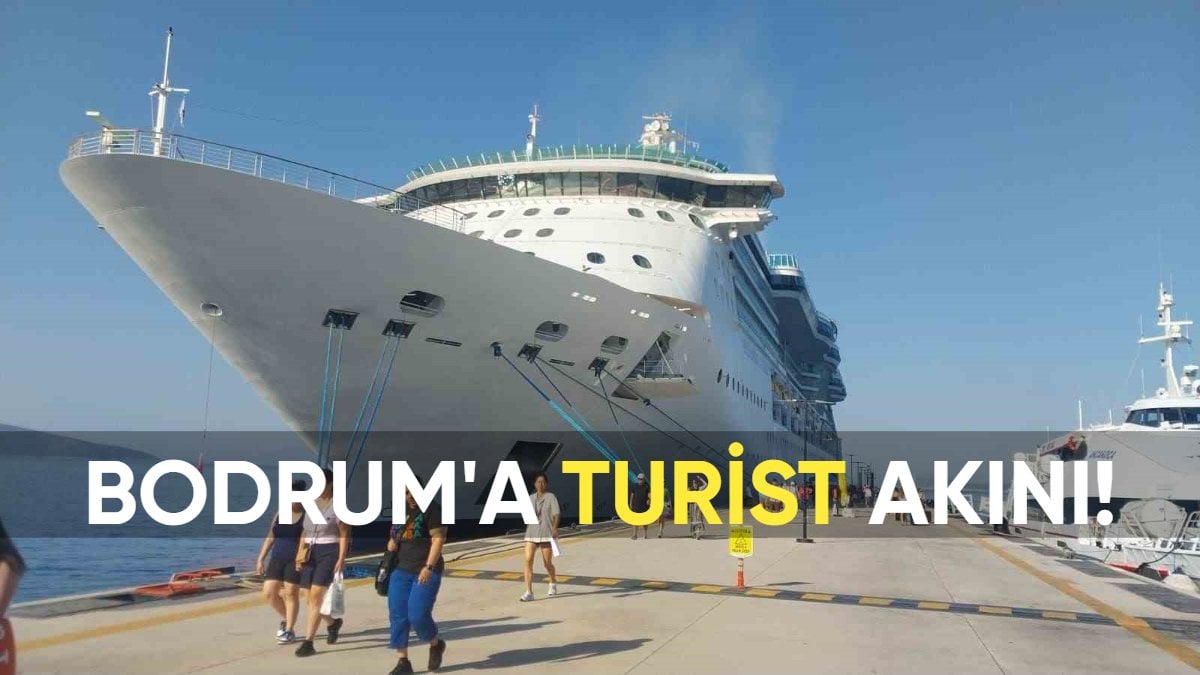 Bodrum’a turist yağdı! İki dev yolcu gemisiyle 3 bin 906 kişi geldi