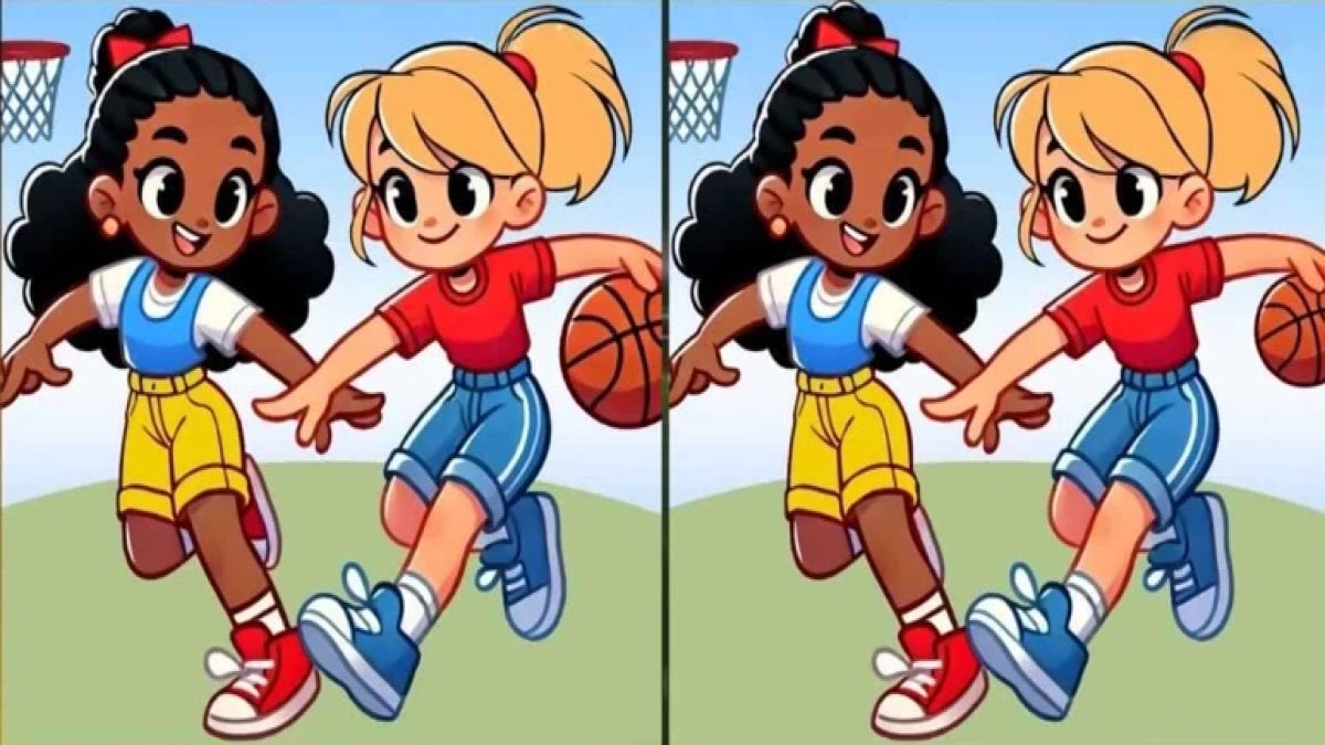 Meydan okumaya hazır mısınız? Sadece en zekilerin 12 saniyede çözebildiği basketbol fark bulmaca testi