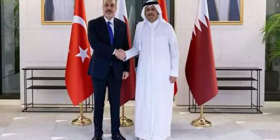 Fidan, Katar Emiri El Sani ile görüştü