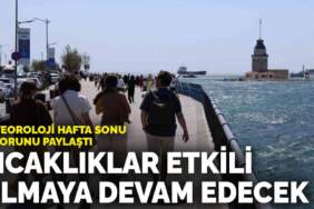 Meteoroloji hafta sonu raporunu paylaştı: Sıcaklıklar etkili olmaya devam edecek