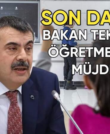 Son dakika! Milli Eğitim Bakanı Tekin’den öğretmenlere müjde: İkinci il dışı tayini yapılacak!