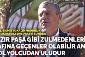 Özel, cemevi açılışında konuştu: Hızır Paşa gibi zulmedenlerin safına geçenler olabilir ama yol yolcudan uludur