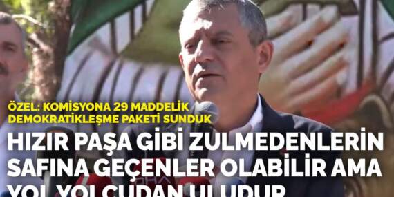 Özel, cemevi açılışında konuştu: Hızır Paşa gibi zulmedenlerin safına geçenler olabilir ama yol yolcudan uludur