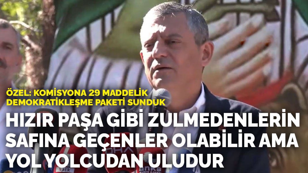 Özel, cemevi açılışında konuştu: Hızır Paşa gibi zulmedenlerin safına geçenler olabilir ama yol yolcudan uludur