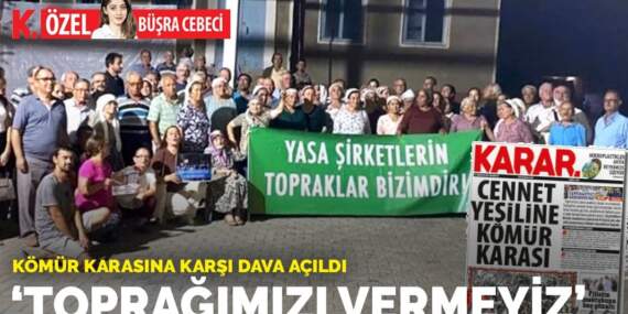 ‘Toprağımızı vermeyiz’