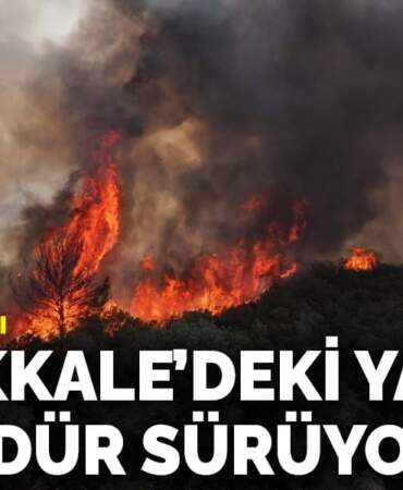 Çanakkale’deki yangın 2 gündür sürüyor! 7 köy tahliye edildi