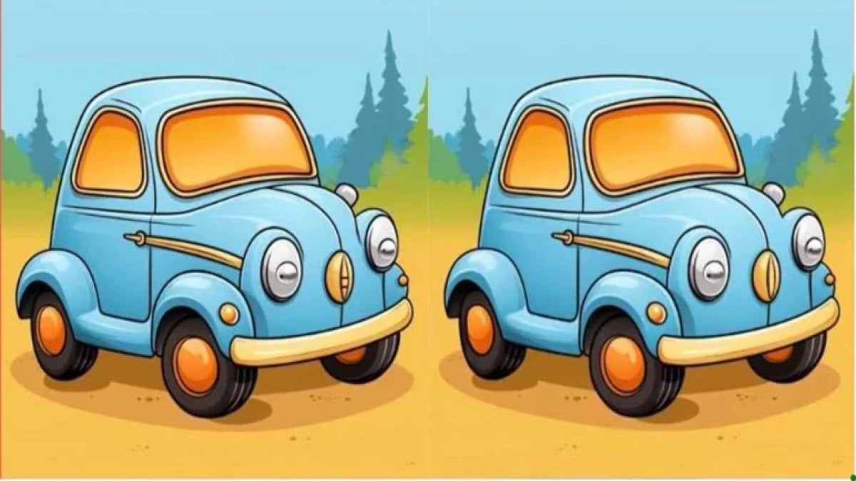 Yalnızca gerçek dahiler 12 saniyede buluyor! Bu iki araba fotoğrafındaki 3 farkı görebilecek misiniz?