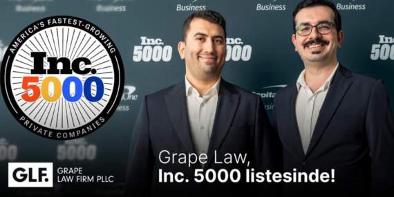 Türk girişim, küresel sahnede tarih yazıyor: Grape Law, Inc. 5000’de!