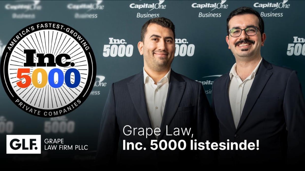 Türk girişim, küresel sahnede tarih yazıyor: Grape Law, Inc. 5000’de!
