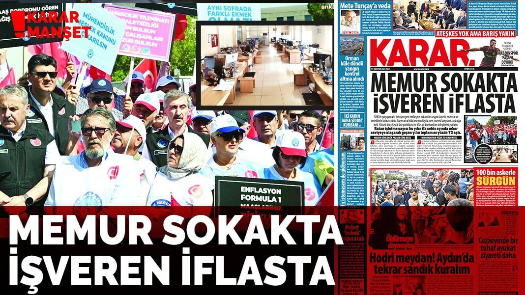 Memur sokakta işveren iflasta