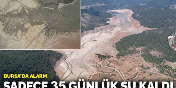 Bursa’da alarm! Sadece 35 günlük su kaldı