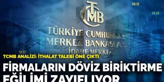 TCMB analizi: Firmaların döviz biriktirme eğilimi zayıflıyor
