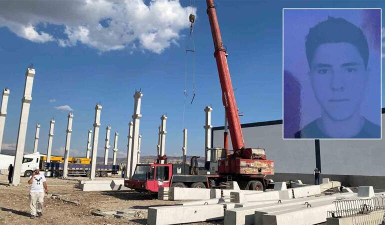 Ankara’da iş kazası! Vinç halatı koptu 20 yaşındaki işçi hayatını kaybetti