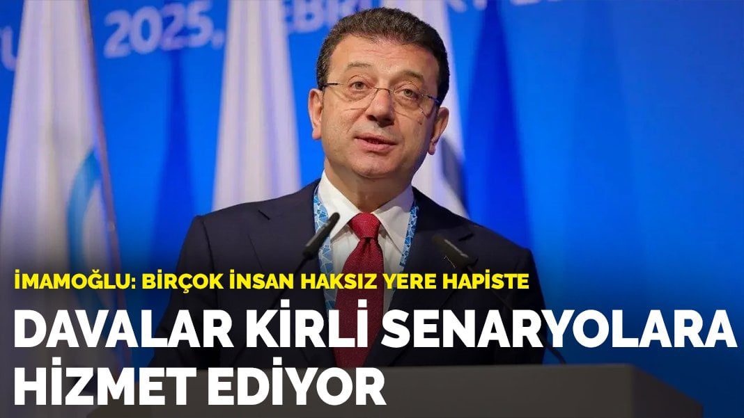 İmamoğlu: Bu davalar adalet için değil, kirli hesaplar için açıldı