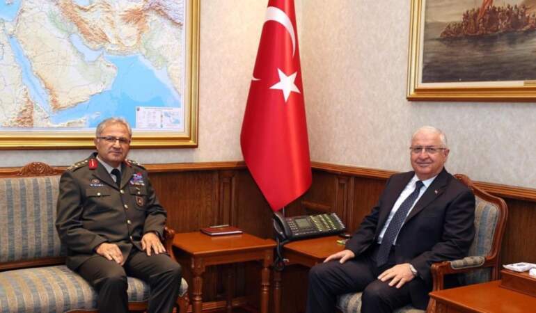 Güler, Kara Kuvvetleri Komutanı Orgeneral Tokel’i kabul etti