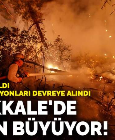 Çanakkale’de yangın büyüyor! 2 köy boşaltıldı, mobil baz istasyonları devreye alındı