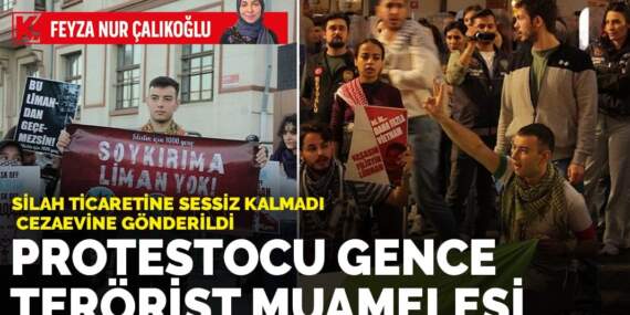 Protestocu gence terörist muamelesi
