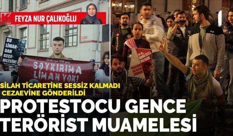 Protestocu gence terörist muamelesi