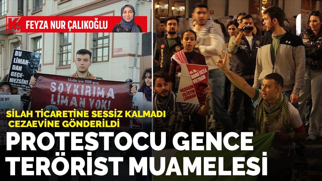 Protestocu gence terörist muamelesi