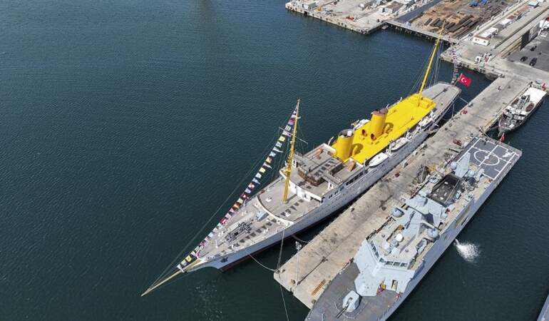 Atatürk’ün manevi mirası Savarona yatı İstanbul Boğazı’nı selamlayacak