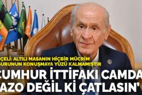 Bahçeli: Cumhur İttifakı camdan vazo değil ki çatlasın
