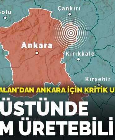 Jeoloji Uzmanı Alan’dan Ankara için kritik uyarı: 6’nın üstünde deprem üretebilir