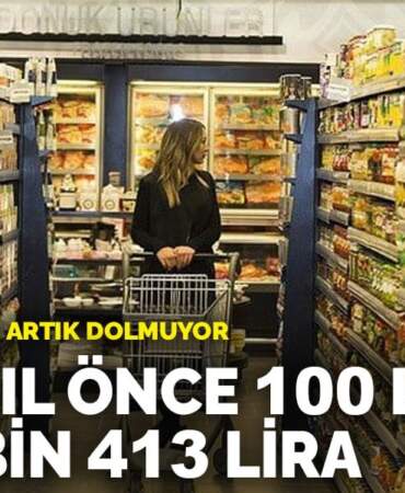 Alışveriş sepeti artık dolmuyor: Dört yıl önce 100 liraydı, şimdi bin 413 lira