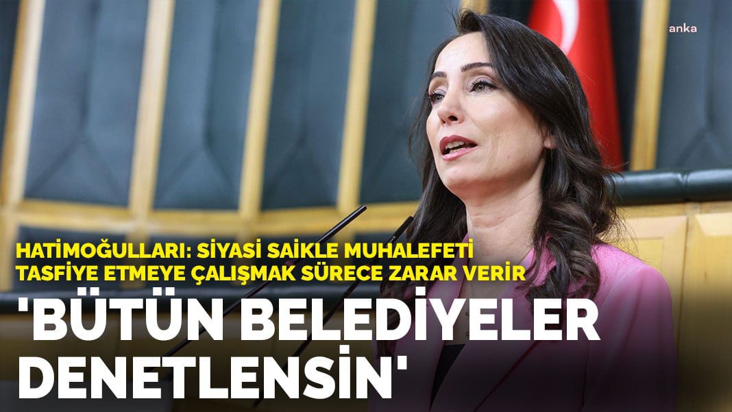 Hatimoğulları’ndan ‘Meclis’te yeni komisyon kurulsun’ önerisi: Bütün belediyeler denetlensin