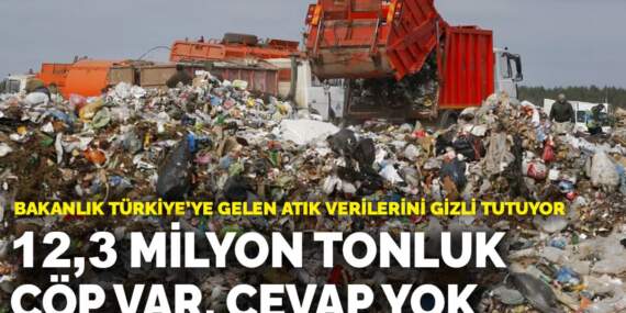 Bakanlık Türkiye’ye gelen atık verilerini gizli tutuyor: 12,3 milyon tonluk çöp var, cevap yok
