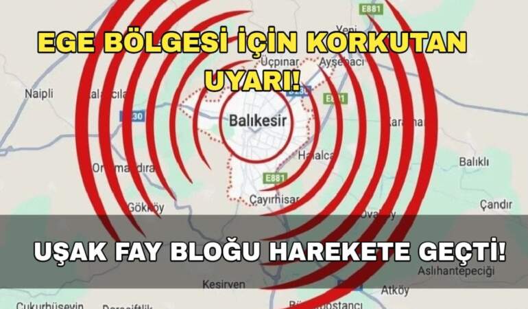 5’lik depremin ardından uzmanından uyarı: Uşak fay bloğu harekete geçti, bölgede deprem fırtınası devam edecek
