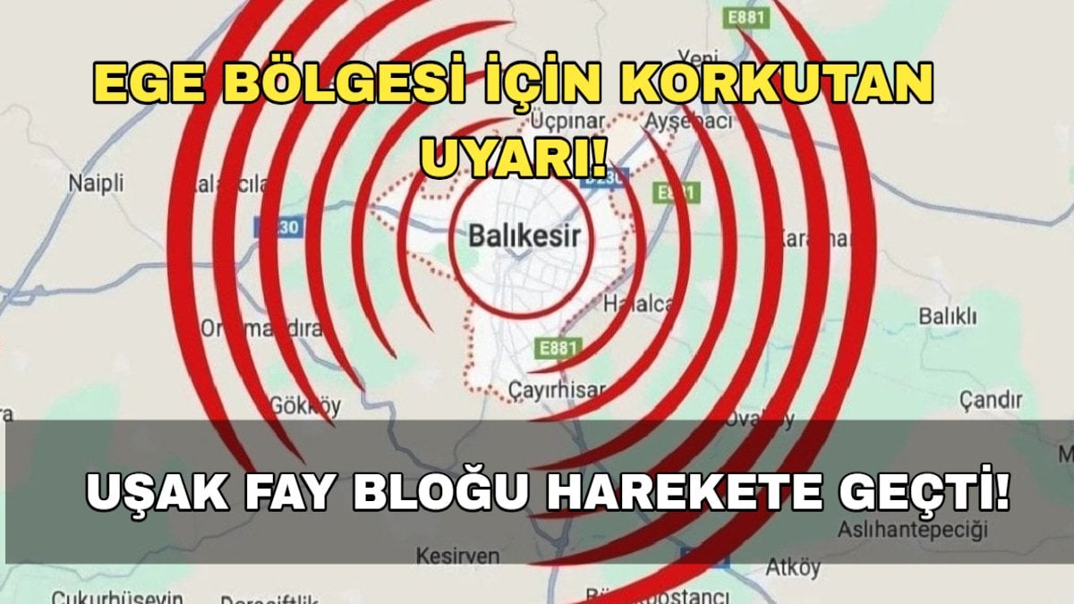 5’lik depremin ardından uzmanından uyarı: Uşak fay bloğu harekete geçti, bölgede deprem fırtınası devam edecek