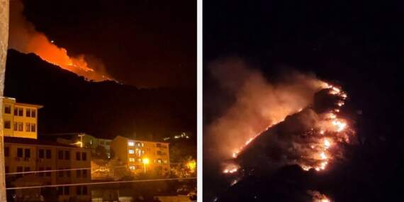 Marmara’da korkutan yangın: Erdek ve Avşa’dan yardım gemileri yola çıktı