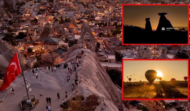 Binlerce turist bu anı görmek için oraya akın ediyor! Burada günbatımı bir başka: Adeta bir masal diyarı…