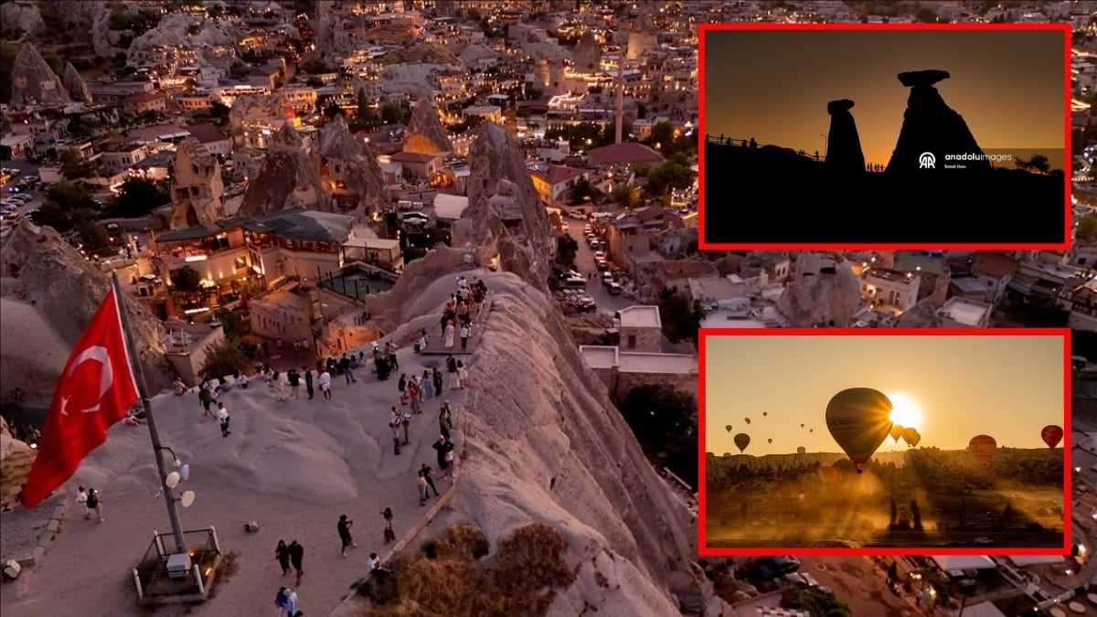 Binlerce turist bu anı görmek için oraya akın ediyor! Burada günbatımı bir başka: Adeta bir masal diyarı…