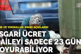 Açlık ve yoksulluk sınırı açıklandı… Asgari ücret bir aileyi sadece 23 gün doyurabiliyor
