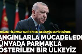 Erdoğan: Yangınlarla mücadelede dünyada parmakla gösterilen bir ülkeyiz
