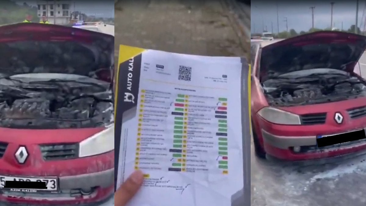 Ekspertiz yaptırıp aldığı araç 20 dakika sonra alev aldı! Sahibi şaşkına döndü