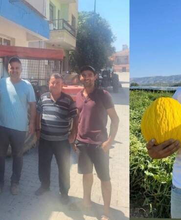 Tarlada kalmasın diye çözümü buldular: Baba-oğul ürünlerini traktörle satıyor!