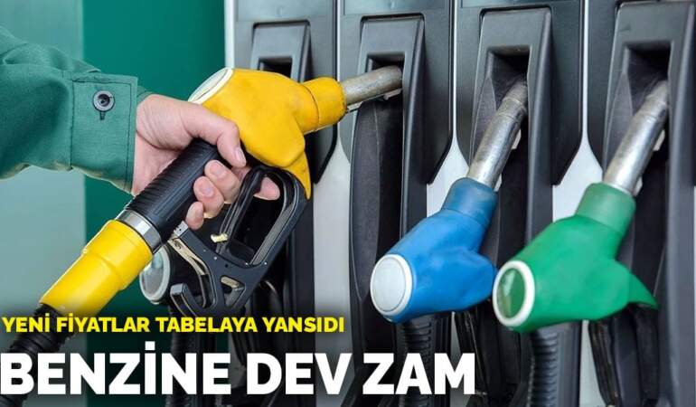 Benzine zam geldi: Yeni fiyatlar tabelaya yansıdı
