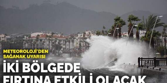 Meteoroloji’den sağanak uyarısı: İki bölgede fırtına etkili olacak