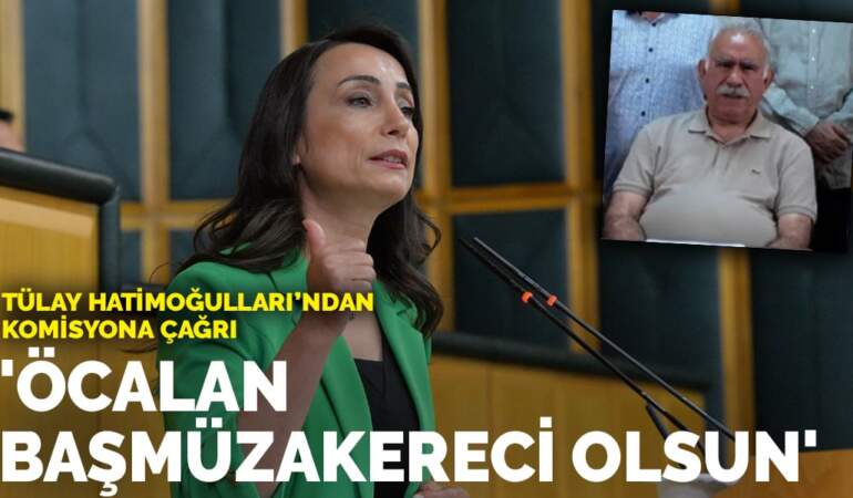 Tülay Hatimoğulları’ndan komisyona çağrı: ‘Öcalan başmüzakereci olsun’