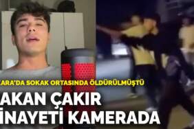 Yol verme ve taciz tartışmasında öldürülmüştü! Hakan Çakır cinayeti kamerada