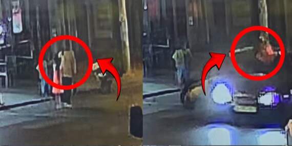 Yaya geçidindeki feci kaza kamerada: Otomobil anne ve kızını biçti