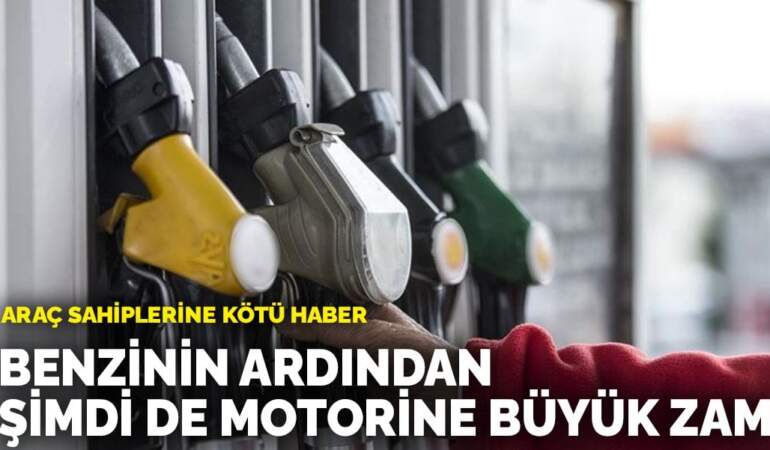 Araç sahiplerine kötü haber: Benzinin ardından şimdi de motorine büyük zam geliyor