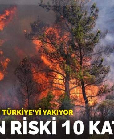 İklim değişikliği Türkiye’yi yakıyor: Yangın riski 10 kat arttı